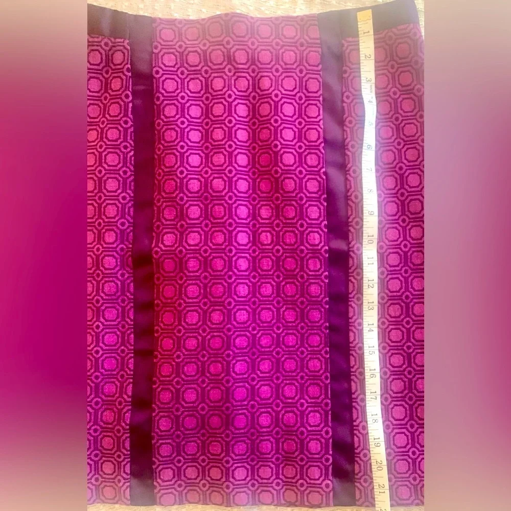 New York & Company Geometric Print Skirt - 12